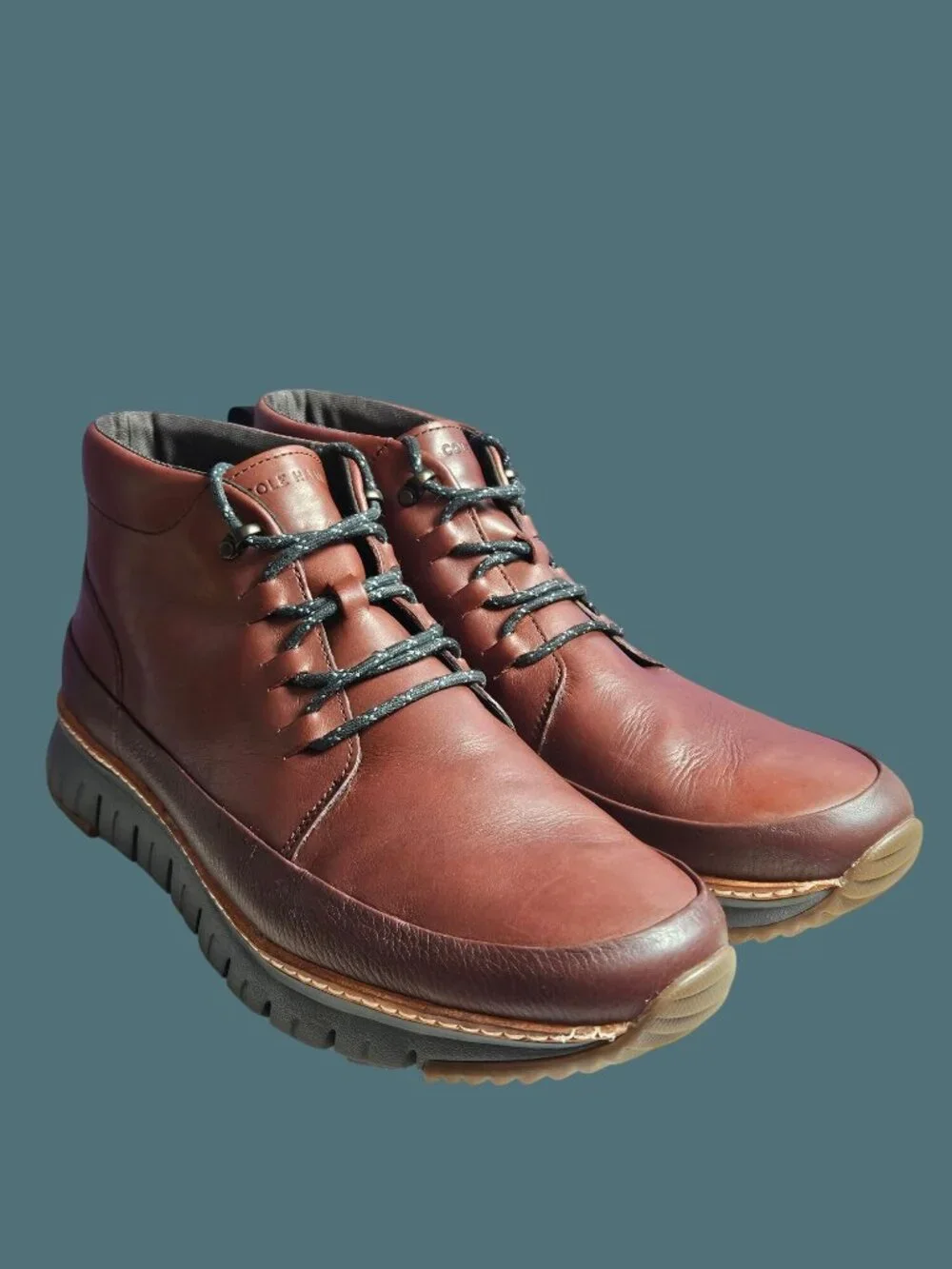 Cole Haan ZeroGrand Rugged Chukka Hickory/Gum Laced Boot Men Size 13M